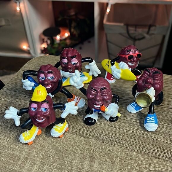 Vintage California‎ Raisins 1988 Applause PVC Figures Lot of 6 - Picture 1 of 2